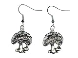 ++ Witzige Pilz Ohrringe - Material Anhänger: Metall - Haken und Ösen: versilbert Länge der Anhänger (ohne - Haken): 20mm Lieferumfang: 1 Paar Ohrringe