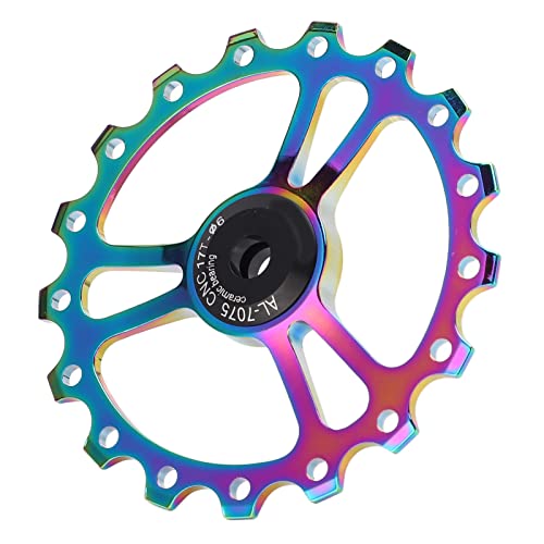 Polia de desviador traseiro de bicicleta, roda guia de desviador traseiro de cerâmica 17T liga de al