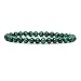 Amandastone Natural AA Grade Malachite Gemstone 6mm Round Beads Stretch Bracelet 7" Unisex