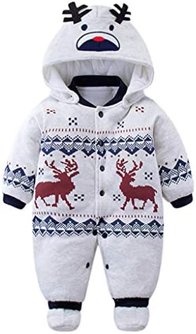 Baby Clothes Boys Girls Hooded Romper Cotton Thicken Jumpsuit Outwear Cute Outfits Vine 3 Months