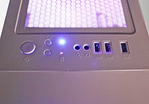 Viprtech.com Whiteout Gaming Pc Desktop Computer - Amd Ryzen 5 5600G (12-Core 4.4Ghz), Amd Radeon Rx Vega 7 Graphics, 16Gb Ddr4 Ram, 128Gb Nvme Ssd, 1Tb Hdd, Wifi, Rgb Lighting, 1 Year Warranty #TOP4