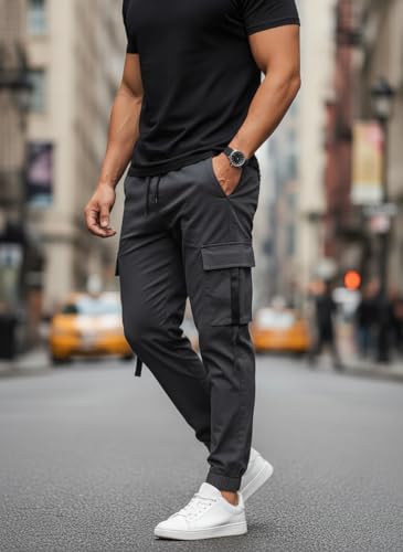 Image of Mack Jonney Men's Solid Joggers | Solid Design | Regular Fit | Casual & Athleisure Wear |Pack of 1-MMJ-79