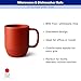JapanBargain, Japanese Plastic Mug 1 Pack 12oz BPA-Free Non-Toxic Unbreakable Camping Coffee Tea Milk Juice Water Mug Made in Japan Dishwasher & Microwave Safe, Red