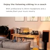 Juson Audio JTA100 wzmacniacz próżniowy 200 W, zintegrowany hybrydowy z Optyczny, BT 5.0, wejście AUX RCA Phono i wyjście słuchawkowe, 2.1CH Class AB HiFi Home Audio do gramofonów