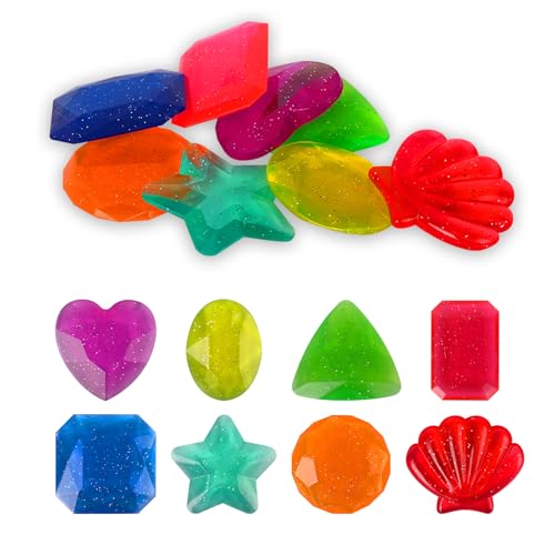 YORFULL Tauchspielzeug für Kinder, 8 Stück Tauch Spielzeug Kinder, Unterwasser Pool Spielzeug mit Tauchringe, Torpedos, ...