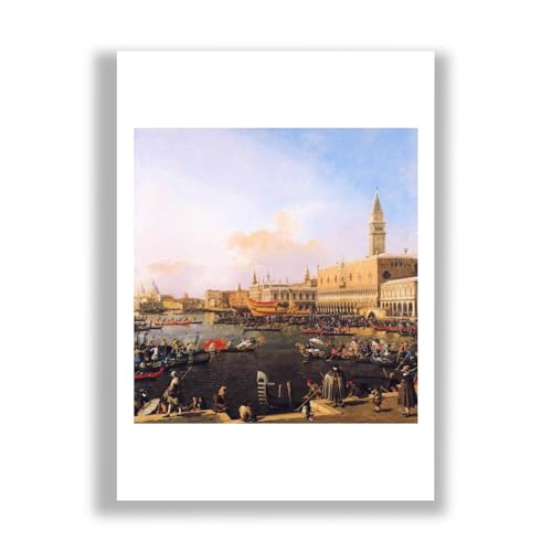 Impression d'art mate de Canaletto à Venise pour décoration élégante Spiffing Prints