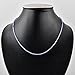 QNAVIC Natural Blue Tanzanite Gemstone Micro Round Beads Dainty Choker Necklace Handmade Jewelry for Women Healing Chakra Crystals December Birthstone Birthday Gift for Her Silver Plated Chain 18