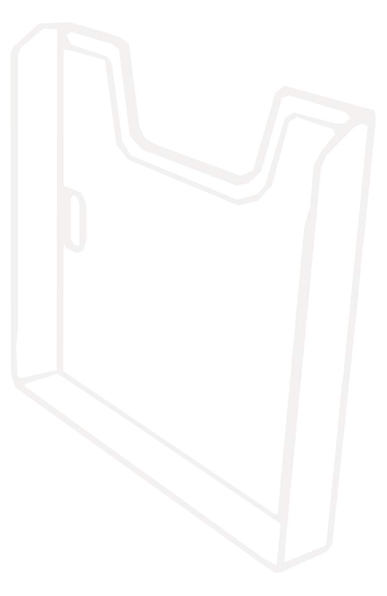 Exacompta - Réf. 64358D - Lot de 10 éléments simples A4 orientation verticale pour fixation murale - Extensible - Capacité maximale par case de 26 mm - Dimensions : 3,6 x 23,9 x 30 cm - Cristal
