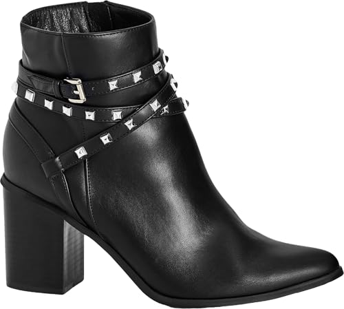 City Chic Women's WIDE FIT Birdy Mid Boot, Black, EU43