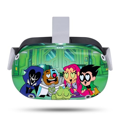 Head Case Designs Officially Licensed Teen Titans Go! to The Movies Group Graphics Vinyl Sticker Skin Decal Cover Compatible with Meta Quest 2