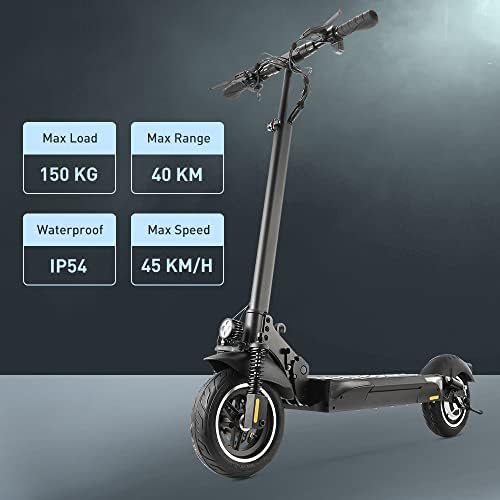 Electric Scooters Adults, Foldable Electric Scooter Adults,48V 13Ah Fast E-Scooter, 45 km Long Range, Double Turn Lights, 10'' Off-road Tires