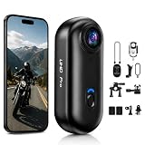 dahocamgo 4K Mini Body Camera, Waterproof Wearable Cam