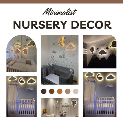 Set de lámparas de pared personalizables para nursery miniatura 4