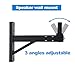 Howonder Speaker Wall Mount,Wall Speaker Mount Bracket Design for Professional Audio,Tilt,Hold up to 100lbs,HD-319 (2 Packs Black)