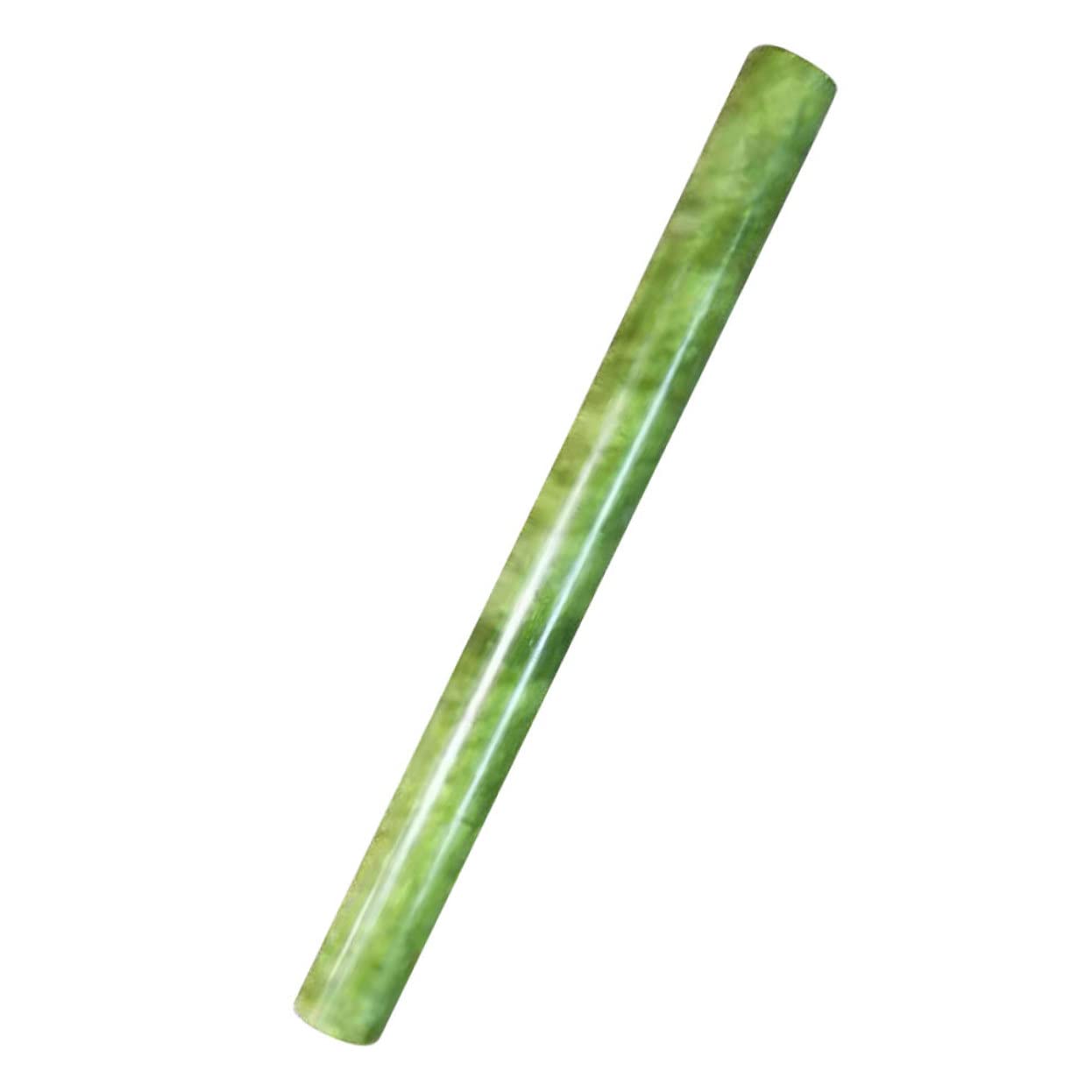 Koville Indian Green Marble Rolling Pin - T-Type Pastry Roller For Pizza Dough, Tortillas, Pie Crust