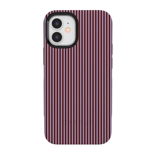 Casely iPhone 12 Mini Case | Stripes and the City | Tiny Pinstripe | Bold Protective Design | Compatible with MagSafe