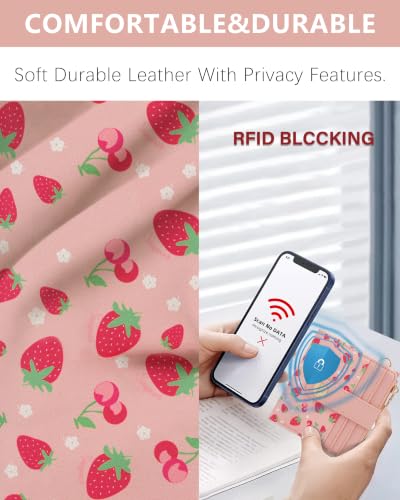 Image of Keychain Wallet Wristlet for Women,RFID Small Wallet for Women