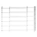 Knape & Vogt John Sterling Swing-Open Style 6-Bar Child Safety and Window Guard, White, 1136-