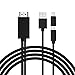 Produktbild Micro-USB-auf-HDMI-Adapterkabel, MHL auf HDMI-Wandler mit Video/Audio-Ausgabe für Android Samsung Galaxy-Modelle für HDTV (5-polig auf 11-polig) Schwarz