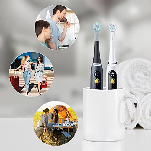 Cellena Toothbrush Covers Caps Compatible with Oral B Replacement Heads,Fits for iO Series Ultimate White,Ultimate Clean and Gentle Care Toothbrush Heads Protector,Travel Must Haves(6pcs) - Thumbnail 7