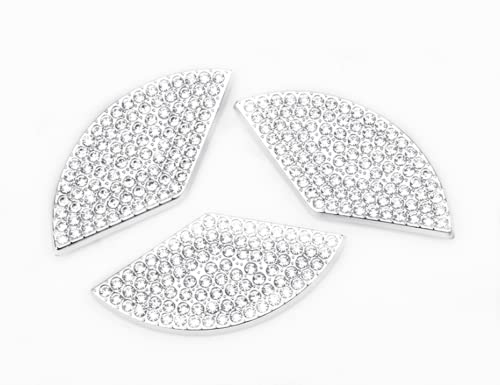 Image of Bling Rhinestone Accessories Car Rear Logo Decal Cover Fit for Mercedes Benz C E Class CLA Tail Sign Decorative Stickers (for C Class E Class CLA 2013-2021)