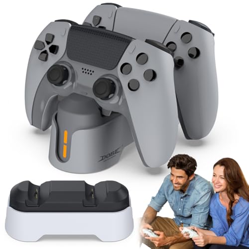 Fiorky para PS5 Base de Carga de Controlador Dual Cargador rápido para gamepads PS5 ()