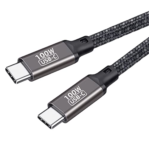 USB Type C ケーブル 1.5M PD対応 100W/5A急速充電 USB C to C 充電ケーブル ナイロン編み 断線防止 MacBook Pro/Air、Surface、Xperia、Pixel、Galaxy、AQUOS等USB-C機種対応