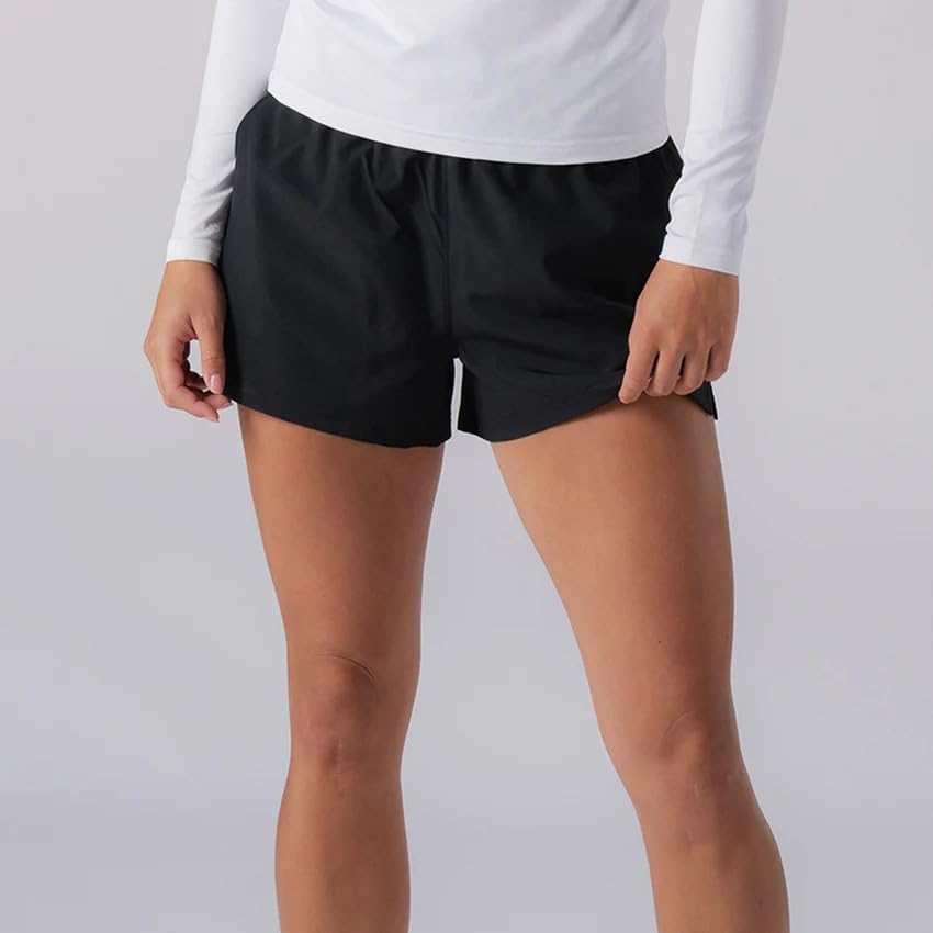 Women's Court Woven Shorts (Black) - XXL-image-0