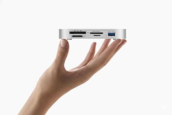 80Gbps Docking Station for Mac mini M4 & M4 Pro, USB4 2.0 Dock with NVMe Slot (7000MB/s), CFexpress Type A/B Card Reader, UHS-II SD/microSD, Dual PWM Cooling Fans, Compatible with Thunderbolt 5/4