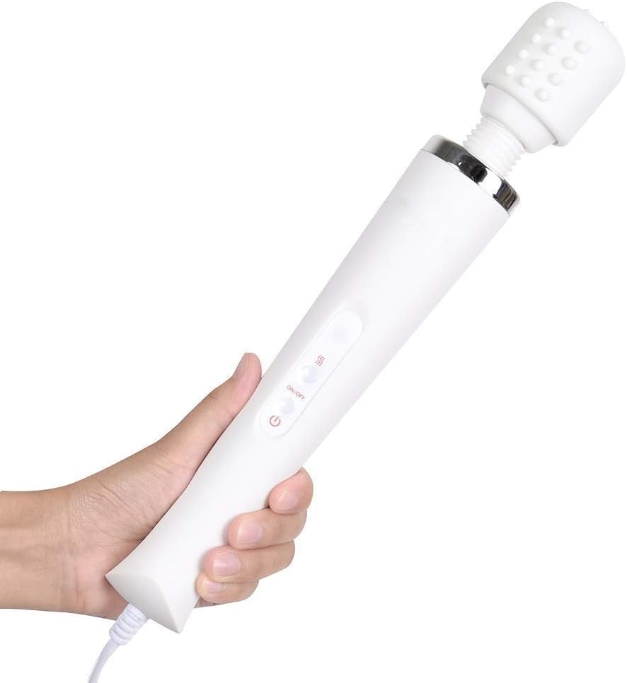 Wand Massager, Handheld Back Massager Rechargeable Handheld Neck Back Massager Personal Massager for Muscle Aches and Body Relax-Newversion