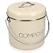 Composteur De Cuisine 3 L En Acier Inoxydable - Avec Filtre à Charbon, Pour Déchets Alimentaires, Blanc Laiteux - 7