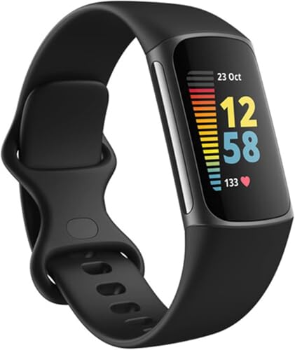 Image of Panda Bobo Compatible with Fitbit Charge 5 Charge 6 strap Replacement Band Classic Wristband Women Men Small large (Large, Black)