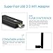 JAPOO RTL8812AU USB WiFi Adapter for Desktop PC and Laptop 1200Mbps High Gain Dual Band 5dBi Antenna 5.8G/2.4G Supports Kali Linux Ubuntu Mint Debian Kubuntu Mate Zorin PureOS Raspberry Pi 2+ Windows