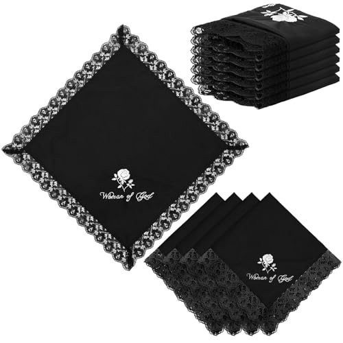 6 Pack Lap Scarves with Lace