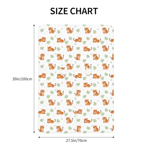 Image of Tiger and Leafs Baby Car Seat Canopy Nursing Cover for Newborn Car Seat Breastfeeding Covers Blanket Newborn Shower Gift