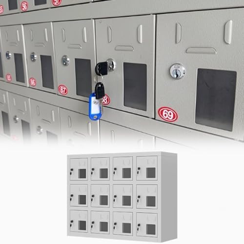 Heavy Duty Steel Cell Phone Locker - Durable Storage Organizer for Secure Device Management in Locker Rooms, Police Stations & Workplaces - Perfect for Safety & Organization