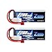 Zeee 2200mAh 3S 11.1V 35C Rechargeable LiPo Battery Pack with Deans (XT60) Connector for DJI Airplane RC Quadcopter Drone and FPV (2Pcs)