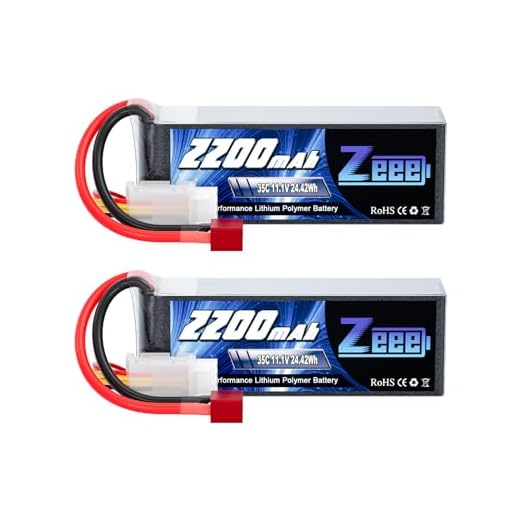 Zeee 3S LiPo Battery 2200mAh 11.1V 35C Soft Case Battery with Deans T Connector for DJI Airplane RC Quadcopter Helicopter Drone FPV (2 Pack)