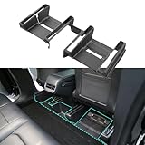 Tesla Model Y Seat Slide Rail Pad Cover Underseat Protector TPE Seat Kick Wrap Kits Front Rear Console Seat Track Scratch-Resistant Anti-Kick Case Shells for 2021-2025 Model Y (3 PCS)