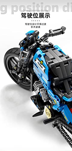 litodinogo TGL T3032 Klemmbausteine Technik klassisches Motorrad Spielzeug Bausteine Bausatz, Fahrzeug-Set… – Bild 4