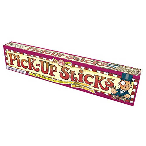 House of Marbles Pick Up Sticks, Traditional Family Game with 31 Natural Wooden Pieces, Classic Travel Nostalgic Game, Also Known as Spillikins, Jerk Straw or Mikado, for Adults and Kids