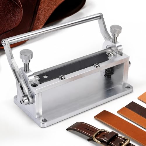 Machine manuelle de séparation du cuir robuste pour sangle et ceinture de bricolage