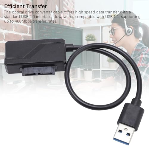 Cable Adaptador Serial ATA a USB para CD ROM miniatura 5