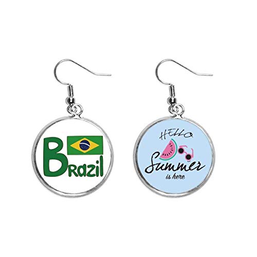 Pendientes de sandía verde para lucir en tus tardes de playa este verano