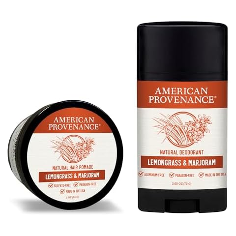 American Provenance Lemongrass and Marjoram Deodorant and Hair Pomade Bundle Cover