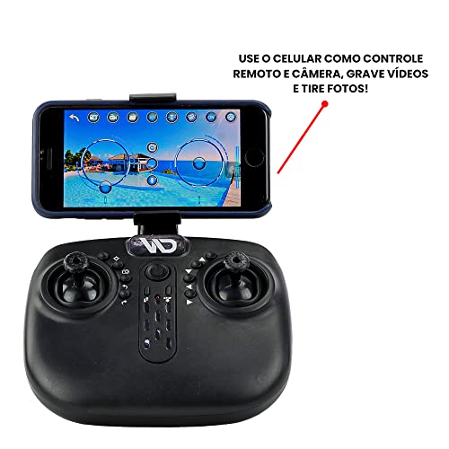 Drone Quadricóptero Techspy C/ Câmera Preto E Azul Polibrinq