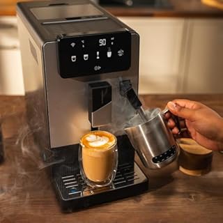 Cecotec Macchina Caffè Superautomatica Compatta Cremmaet Steam Latte Art. 19Bar, Vaporizzatore, Thermoblock, Plug&Play, Macinino Conico, 5 Livelli, Serbatoio Acqua 1.1L, Caffè 150g, Pulizia Automatica