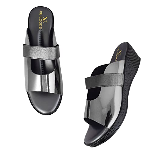 Image of XE Looks Soft Stylish Casual Comfortable Wedges Heels For Women & Girls footwear