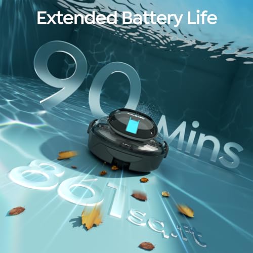 [2026 New] TALOSBO S2 Robotic Pool Cleaner – Dual-Layer Filtration, 90-Min Runtime, Powerful Cordless Pool Vacuum for Above-Ground & Flat Pools, Efficient Debris Removal & Auto-Parking Design by TALOSBO - Image 2