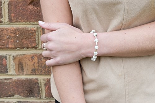Golf Goddess Stroke/Score Counter Bracelet - Silver Golf Ball Bead #TOP3